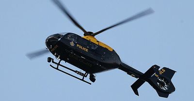 Man hides in garden shed after high speed chase with police helicopter