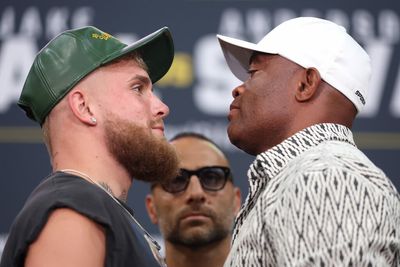 VIDEO: Jake Paul, Anderson Silva face off for a second time in press tour