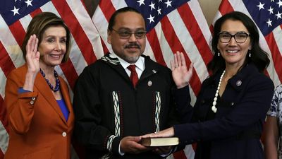Mary Peltola sworn in as first Alaska Native Congress member in historic moment