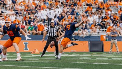 As Illinois punter Hugh Robertson is proving, it’s never too late for some hang time