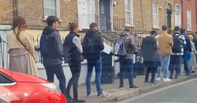 Footage shows dozens in queue to view Cabra property as housing crisis worsens