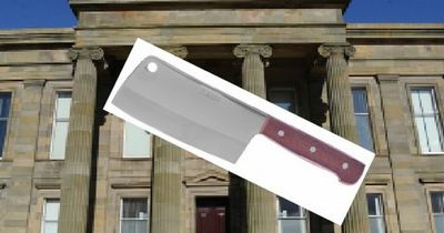 Cops find knife and meat cleaver during drugs search on Lanarkshire duo