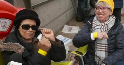 Royal fans cheer with excitement as they get first wristbands for '30 hour' queue