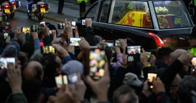 Queen lying in state procession route map from Buckingham Palace to Westminster Hall