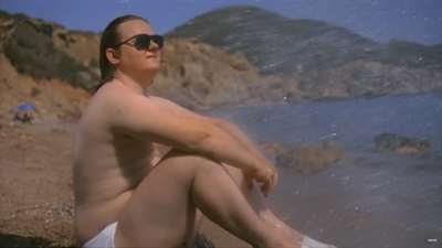 White speedos and sunnies: Lewis Capaldi remakes Wham!’s Club Tropicana video for his latest single Forget Me