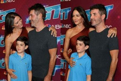 Simon Cowell makes rare red-carpet appearance with fiancée Lauren Silverman and son Eric