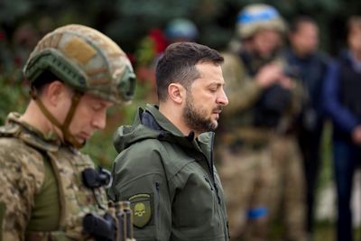 Zelensky vows 'victory' on frontline visit to liberated Kharkiv region