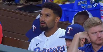 Marcus Semien completely forgot he was supposed to be on deck and cameras captured his shocked reaction