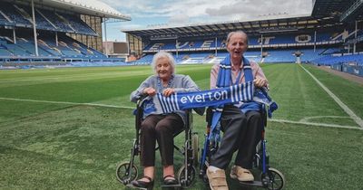 Lifelong wish comes true for Everton fans Corrine, 89, and Howard, 75