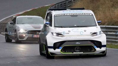 Ford Electric Supervan Spied Lapping The Nurburgring With A Mustang