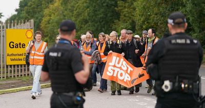 Climate change activists blocking oil terminal as nation mourns the Queen say protests are 'not disrespectful'