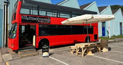 A new cafe has opened in the Valleys in a double decker bus