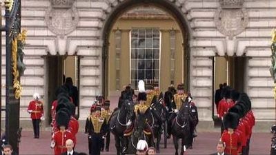 The Queen’s procession to Westminster Hall