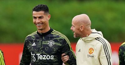 Five things spotted in Man United training as Erik ten Hag consults inner circle and has joke with Cristiano Ronaldo