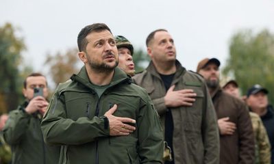 Volodymyr Zelenskiy makes surprise visit to newly recaptured city