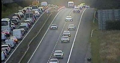 Edinburgh commuters facing delays after collision on M8 causes huge tailbacks