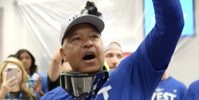 Dodgers shared a look at Dave Roberts’ clubhouse speech after they clinched the NL West title