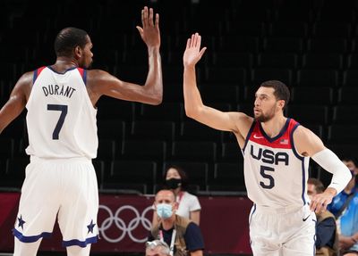 Zach LaVine seen working out with Kevin Durant, Jayson Tatum