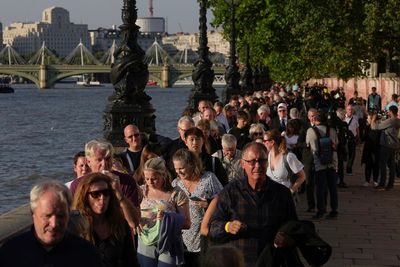 The three-mile line to see the Queen at Westminster showcases the very best of Britishness