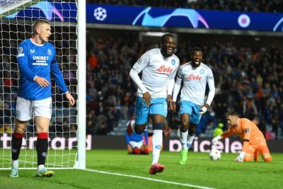 Ten-man Rangers handed another heavy Champions League defeat by Napoli