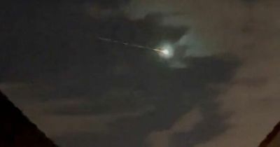 Glasgow residents stunned as 'huge fireball' is spotted flying over city