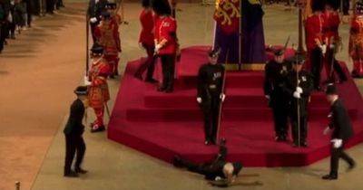 Royal guard collapses during first night of Queen's lying-in-state