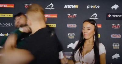 MMA fighter sucker-punches YouTube star during television interview