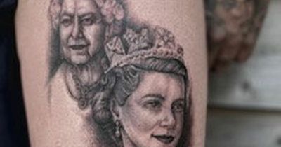 Royal fan spends £1,400 getting Queen tattooed onto his thigh
