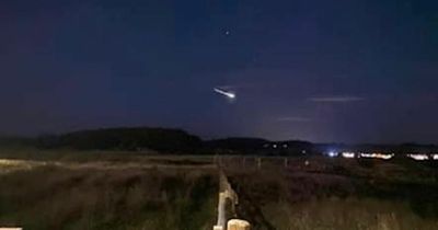 Stunned Scots watch 'huge meteor' change colour as it flies through skies at speed