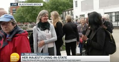 ITV Good Morning Britain viewers cringe as mourner 'snubs' presenter live on air