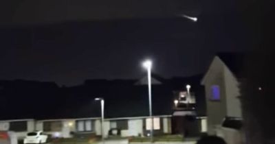 Giant 'meteor' falls to earth as giant UFO fireball rockets across Ayrshire skies