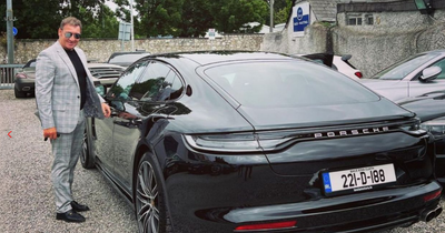 Conor McGregor's dad laughs like a Bond villain while filling up new €170k Porsche Panamera