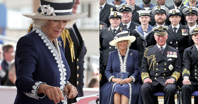 Camilla names Royal Navy's new aircraft carrier after husband Prince Charles