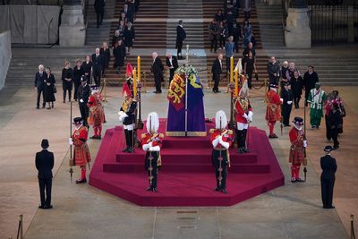 ‘He collapsed right in front of me - how guard fainted as I paid my respects to the Queen’