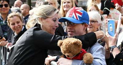 Sophie Wessex hugs young boy with teddy - and his mum reveals the royal's touching words