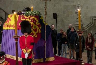 Queen lying in state: Three minutes they will never forget