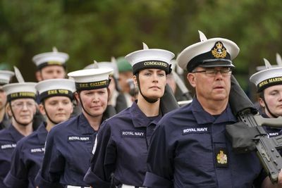 Navy staff ‘honoured and privileged’ to take part in Queen’s funeral procession