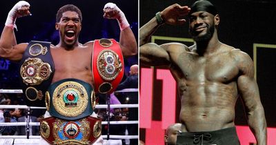 Deontay Wilder claims Anthony Joshua was "not born" to be a fighter