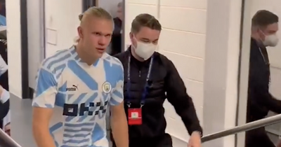 What Man City striker Erling Haaland said to Borussia Dortmund staff in tunnel after match