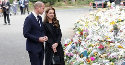 Grieving Prince William and Kate visit Sandringham one week after Queen's death
