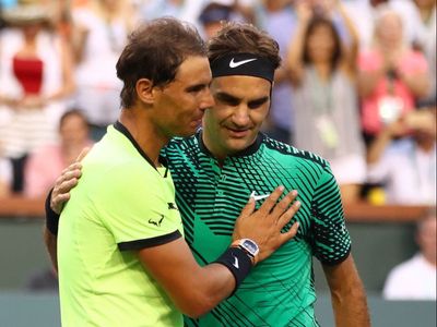 Roger and out: Rafael Nadal leads the tributes to a sporting great