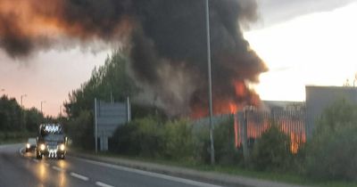 Huge fire breaks out in Ryton with plumes of black smoke seen for miles