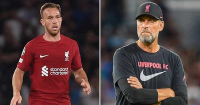 Liverpool 'consider' ending Arthur loan after just two weeks with Jurgen Klopp unimpressed