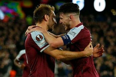 Declan Rice ‘delighted’ West Ham kept Craig Dawson after key Europa Conference League goal