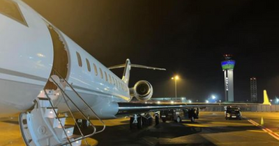 Conor McGregor shows off his private jet from Dublin airport tarmac