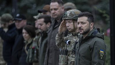Zelensky says another mass burial site's been found in Ukraine, this time in Izyum