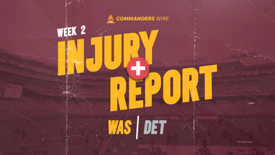 Second injury report for Commanders vs. Lions, Week 2