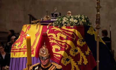 Queen lying in state: wait time to see coffin now 19 hours as King and siblings end vigil – as it happened