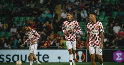 Two Manchester United players spotted doing wrong-footed training in pre-match drill vs Sheriff