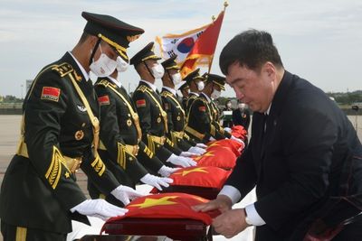 South Korea repatriates remains of 88 Chinese soldiers